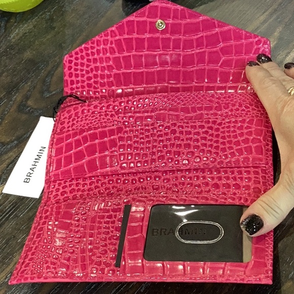 Brahmin Veronica Paradise Pink Darlington Leather Wallet NWT - Picture 4 of 4